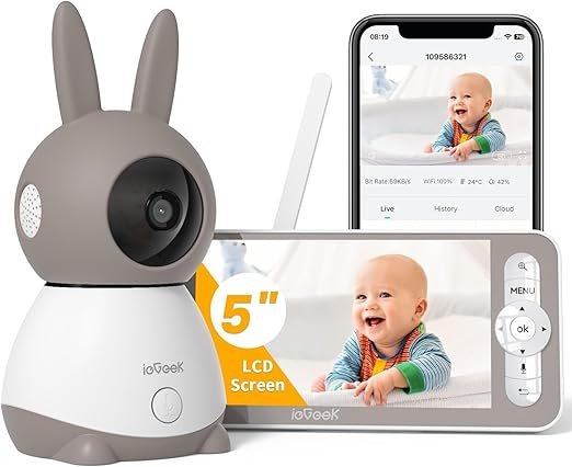 ieGeek Baby Monitor with Tracking, Wireless Detection & Temperature