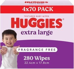 Huggies Extra Textured Fragrance Free Wipes for Sensitive Skin