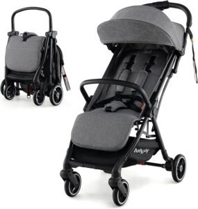 Babyjoy Lightweight Aluminium Baby Stroller with Adjustable Backrest