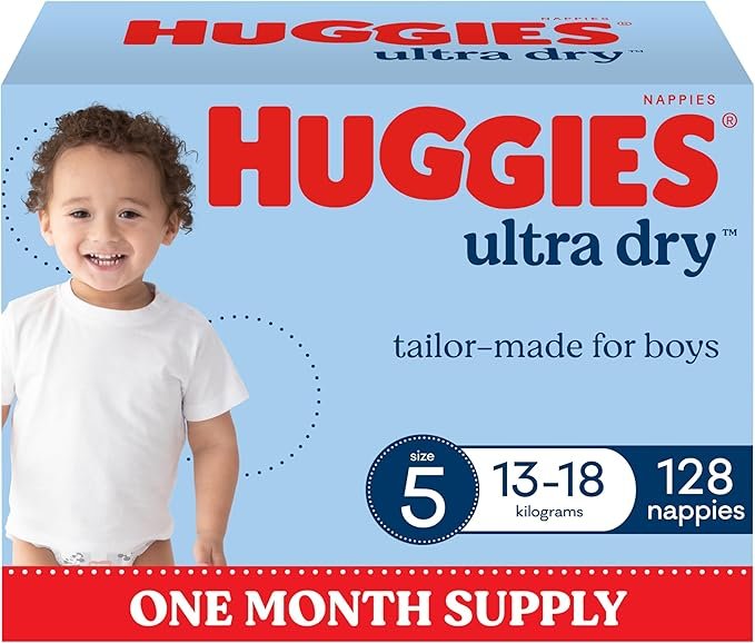 Huggies Ultra Dry Nappies Size 5 Girls (13-18kg) Bulk Supply