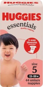 Huggies Essentials Walker Size 5 Nappies for Toddlers 13-18kg
