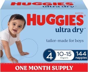 Huggies Ultra Dry Size 4 Boys Nappies Bulk Pack – Save $18.42