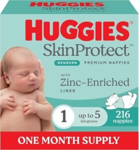 Huggies Ultimate Nappies Size 1 One Month Supply – Save $18.40