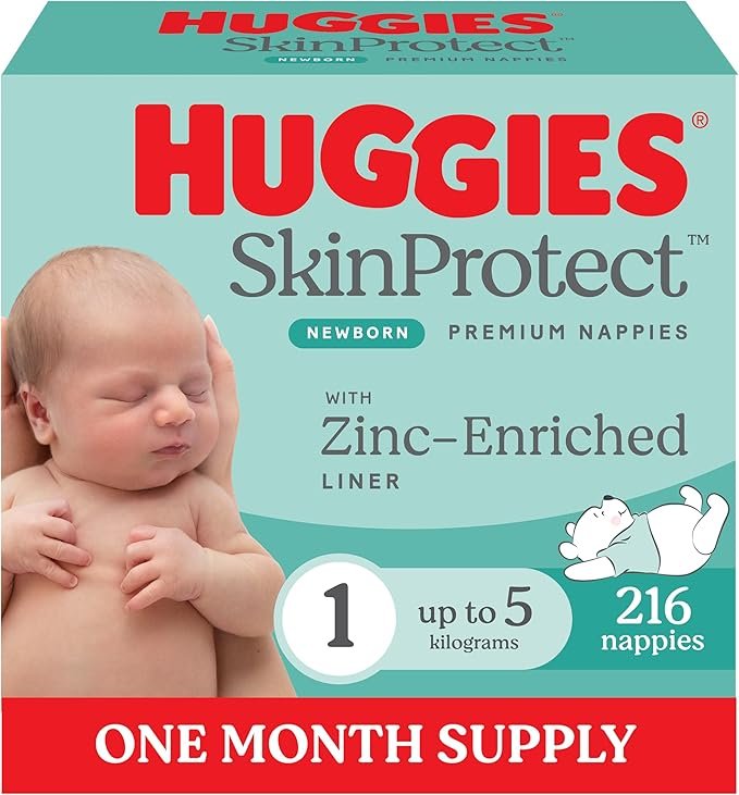 Huggies Ultimate Nappies Size 3 (6-11kg) One Month Supply