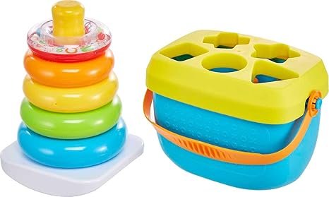 Fisher and Price Stacking ring toy and shape box
