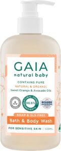 GAIA Chamomile Soap Free Baby Bath Wash 500ml