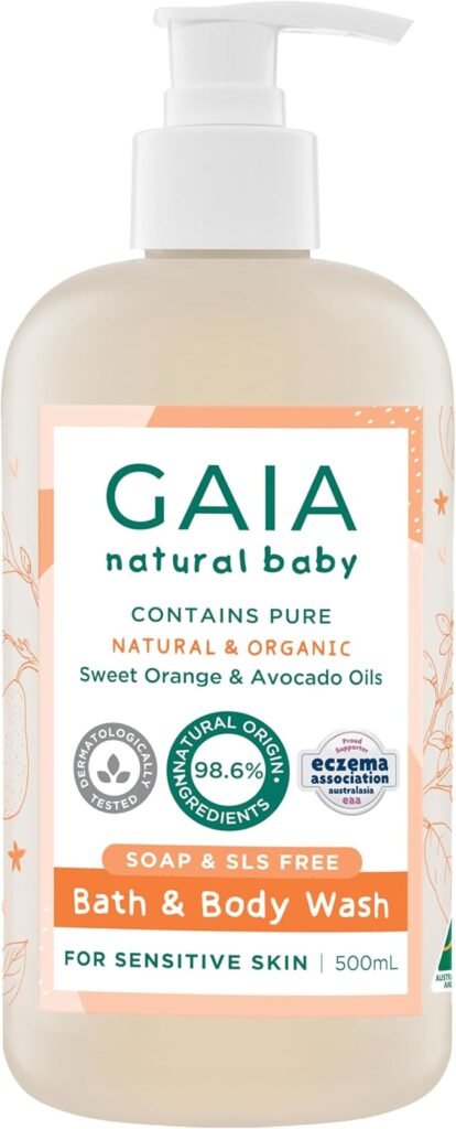 GAIA Chamomile Soap Free Baby Bath Wash 500ml