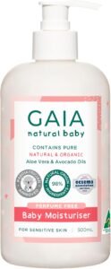 GAIA Natural Baby Moisturiser 250ml for Soft Healthy Skin