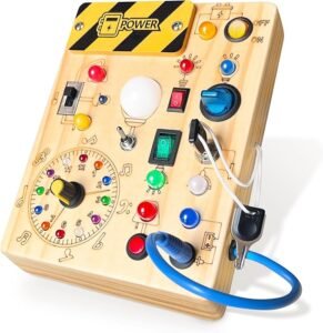 Iabedi Montessori Wooden Toddler Sensory Toy for Little Learners