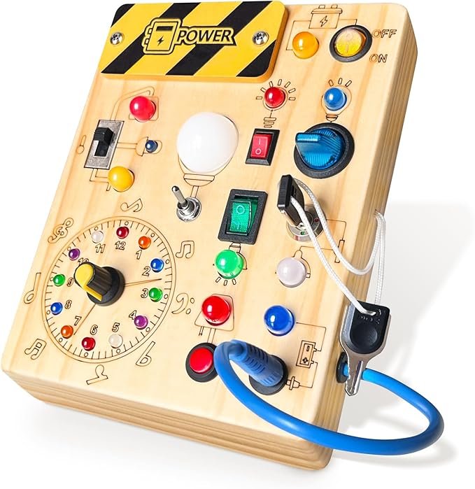 Iabedi Montessori Wooden Toddler Sensory Toy